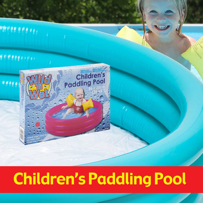 Children's Blue Paddling Pool 86 x 20cm