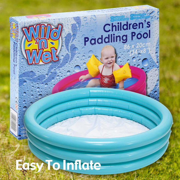 Children's Blue Paddling Pool 86 x 20cm