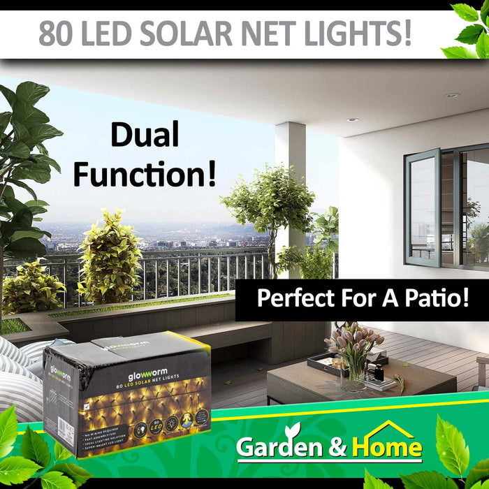 Glowworm Solar Net Lights - Warm White LED