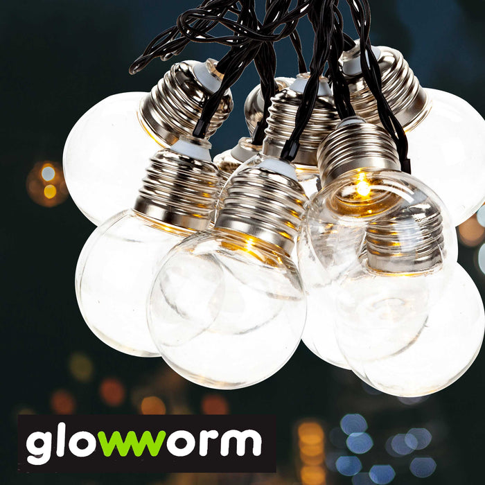 Glowworm Solar Bulb Lights - Warm White LED