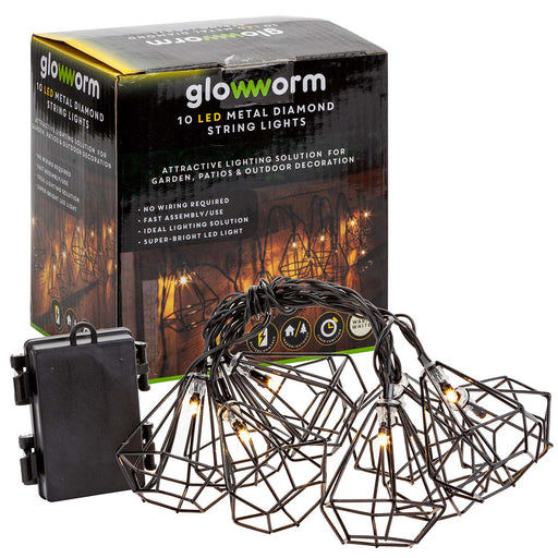 Glowworm Diamond String Lights - Warm White LED