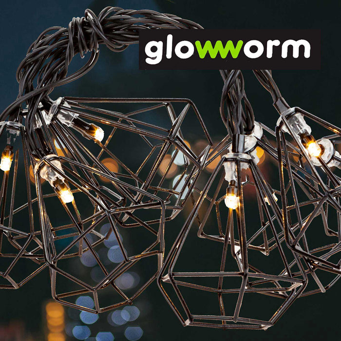 Glowworm Diamond String Lights - Warm White LED