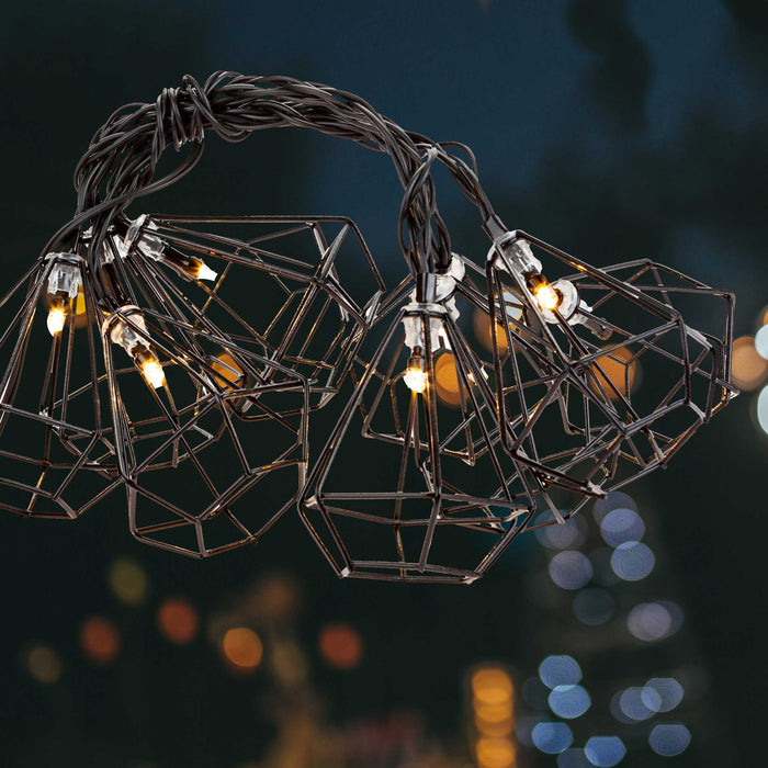 Glowworm Diamond String Lights - Warm White LED