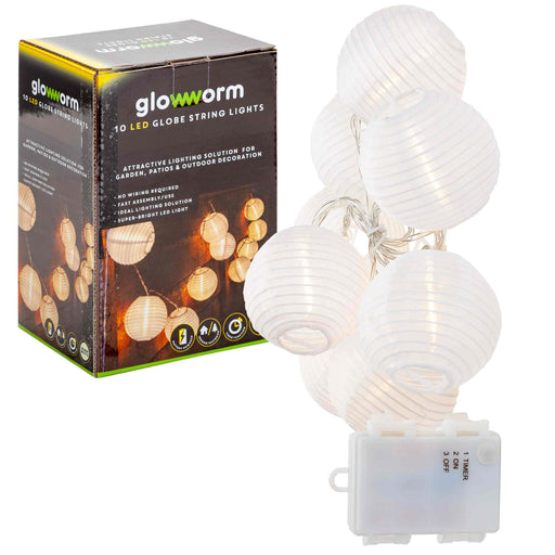 Glowworm Globe String Lights - Warm White LED