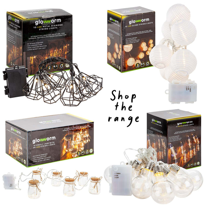 Glowworm Globe String Lights - Warm White LED