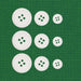 Assorted White Sewing Buttons - Stitch in Time - (24 Pack)