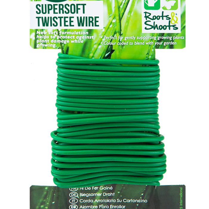 Supersoft Twistee Garden Wire 4.8m - Roots & Shoots