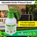 1.5L Pressure Sprayer Bottle Heavy Duty Hand Held Pump - Roots & Shoots