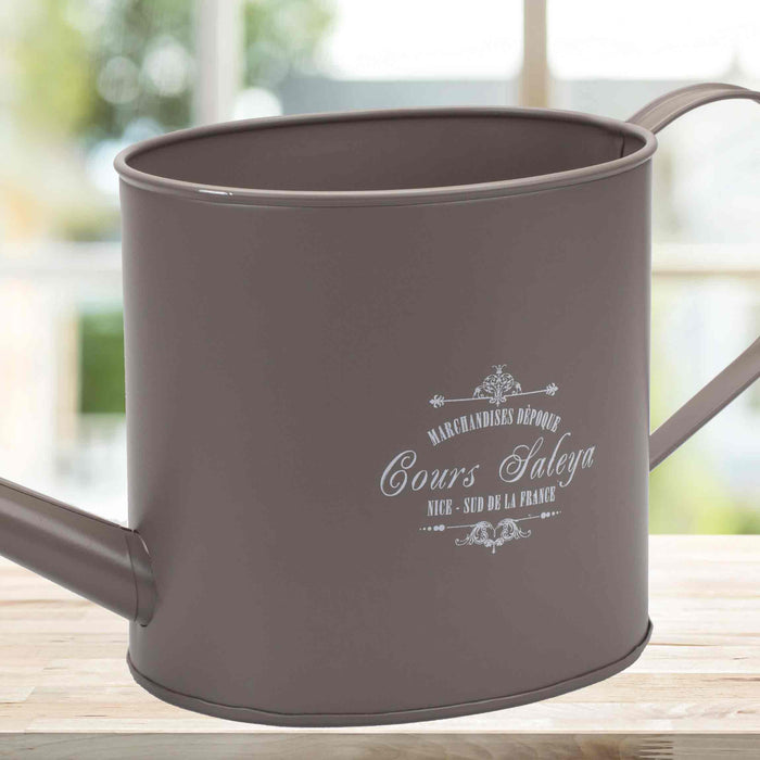 Vintage Grey Watercan Planter Bucket