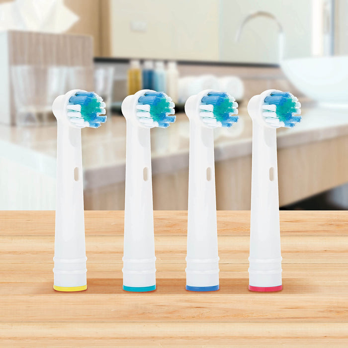 Electric Toothbrush Heads Replacement Bristle Fading Technology 4 Pack