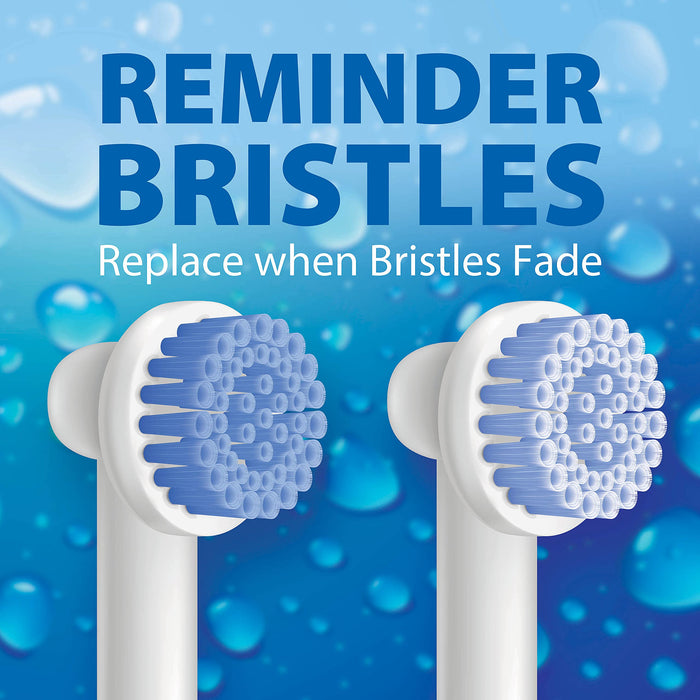 Electric Toothbrush Heads Replacement Bristle Fading Technology 4 Pack