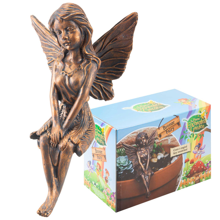 Enchanted Bronze Fairy Garden Ornament