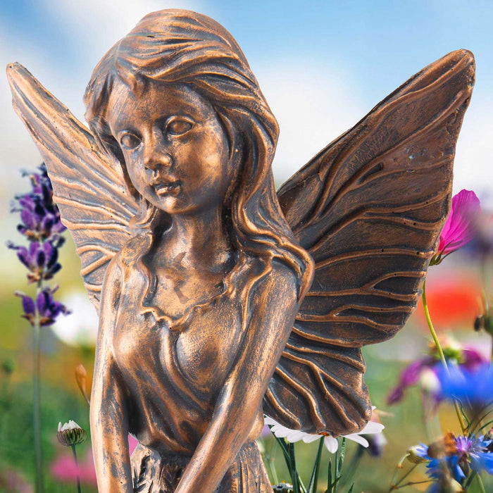 Enchanted Bronze Fairy Garden Ornament