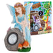 Enchanted Blue Solar Fairy On Rock Garden Light