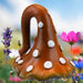 Enchanted Fairy Toadstool Secret Garden Ornament Orange