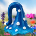 Enchanted Fairy Toadstool Secret Garden Ornament Blue