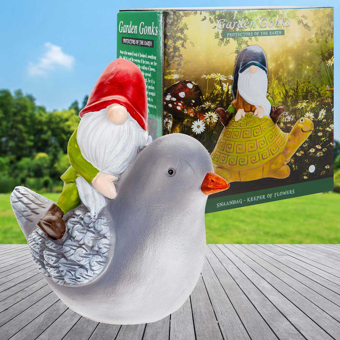 Gonk On Pigeon Garden