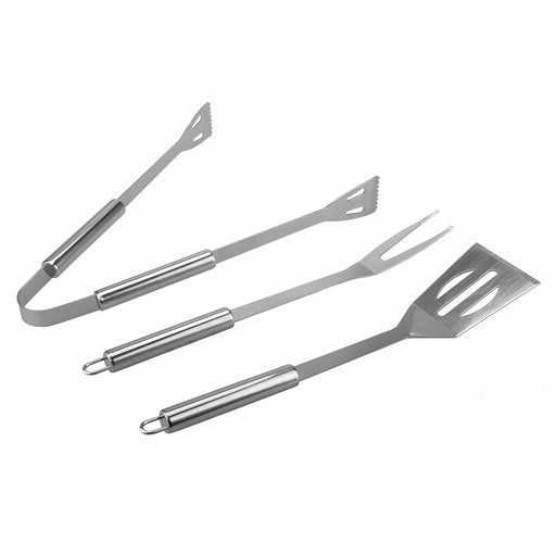 3 Pcs Deluxe Stainless Steel Barbecue Accessories Set