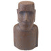 Easter Island Bronze Bust Head 12" Zen Garden Ornament