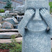 Easter Island Hiding Planter - See No Evil - 12" Zen Garden Ornament