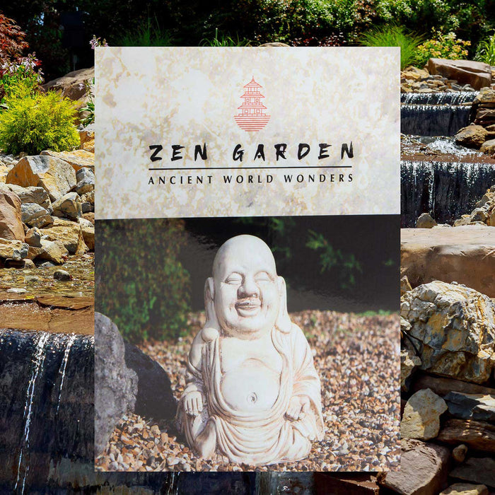 Zen Garden Happy Buddha 12" Ornament