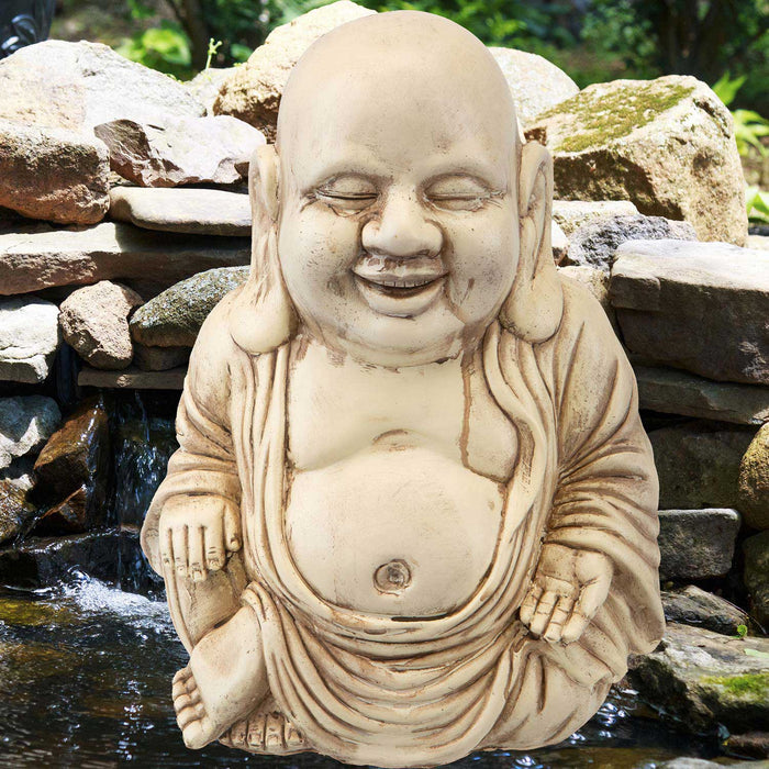 Zen Garden Happy Buddha 12" Ornament