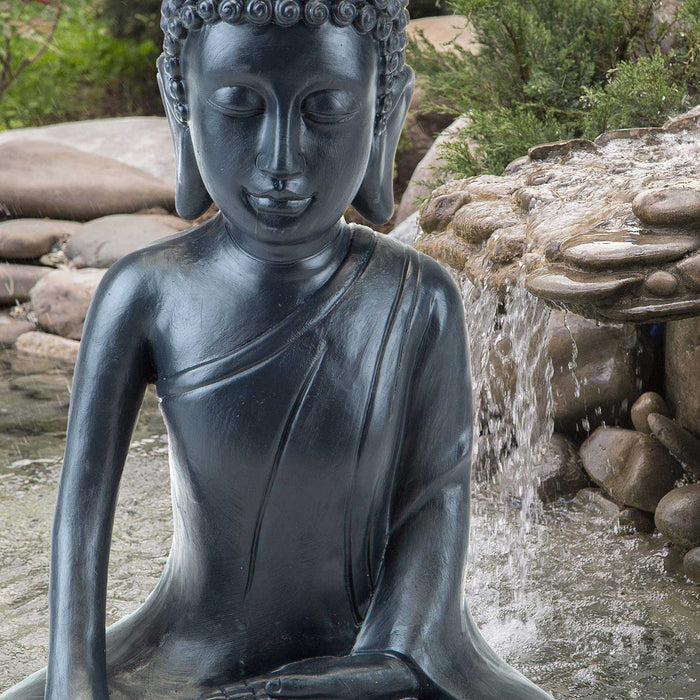 Zen Garden Meditating Buddha 12" Ornament