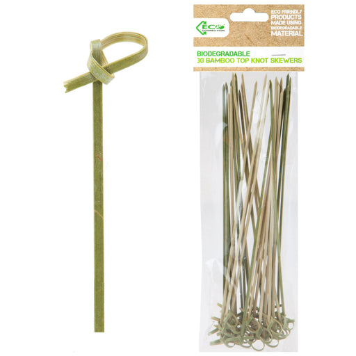 Eco Bamboo Knot Skewers 30 Pack