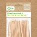 Eco Bamboo Cocktail Picks With Colour Tips 100 Pack