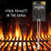 Chrome Plated Fish Grill With Wooden Handle