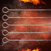 Chrome Plated Steel Skewers BBQ 5 Pack