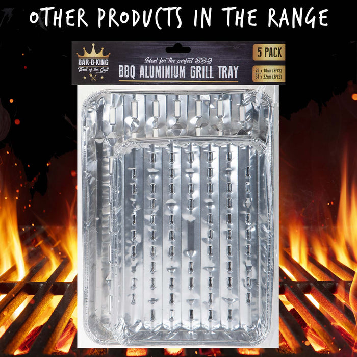 Chrome Plated Steel Skewers BBQ 5 Pack