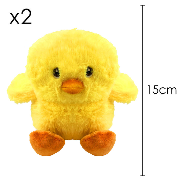 Baby Chick Soft Toy Easter Plush - 100% Recycled Material (2 Pack)