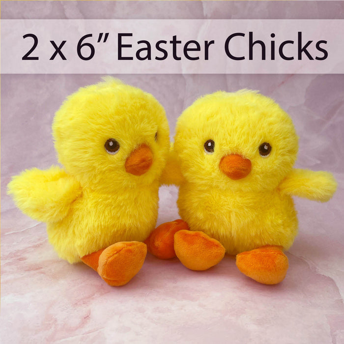 VFM - Baby Chick Soft Toy Easter Plush - 100% Recycled Material (2 Pack) 15cm