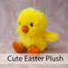 Baby Chick Soft Toy Easter Plush - 100% Recycled Material (2 Pack) 15cm