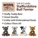 Staffordshire Soft Toy White Staffy, Bull Terrier Cuddly Toys