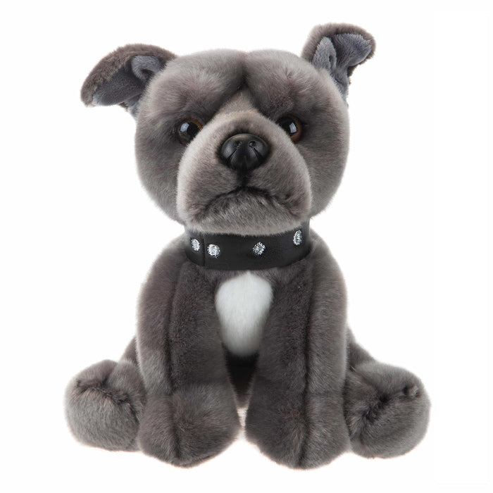 Staffordshire Soft Toy Grey Staffy Bull Terrier Premium Cuddly