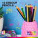 Assorted Coloured Pencils (12 Pack) APlus