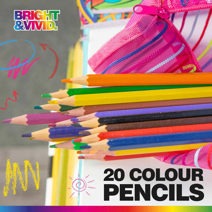 Assorted Coloured Pencils (20 Pack) A Plus