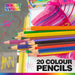 Assorted Coloured Pencils (20 Pack) A Plus