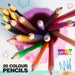 Assorted Coloured Pencils (20 Pack) A Plus