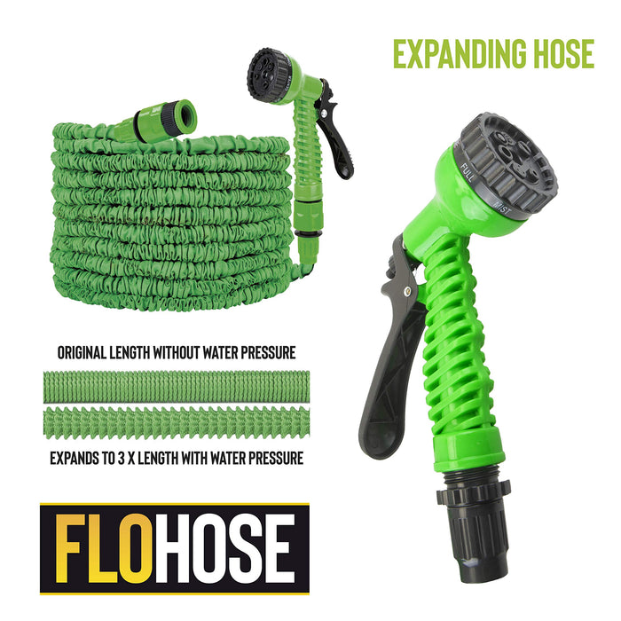 Expandable Garden Hose with 7 Spray Settings 30m