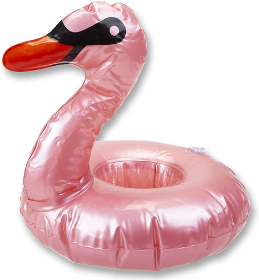 Pink Swan Drink Holder Pool Inflatable