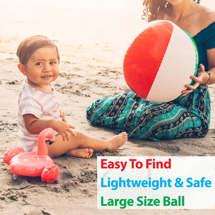 Inflatable Multi-Coloured Beach Ball 24" - Wild 'n Wet