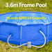 Large Round Pool & Pump 3.6m - Wild 'n Wet - Framed Pool