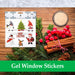 Christmas Window Stickers Decorations Gel () 3 pack