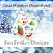Christmas Window Stickers Decorations Gel Stickers (20cm x 20cm) 3 pack