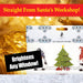 Christmas Window Stickers Decorations Gel Stickers (20cm x 20cm) 3 pack
