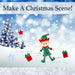 Christmas Gel Window Stickers Decorations (20cm x 20cm) 4 Assorted