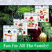 Christmas Gel Window Stickers Decorations (20cm x 20cm) 4 Assorted